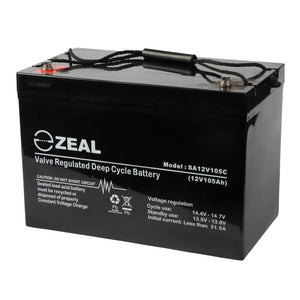 Zeal 12V105Ah Deep Cycle AGM