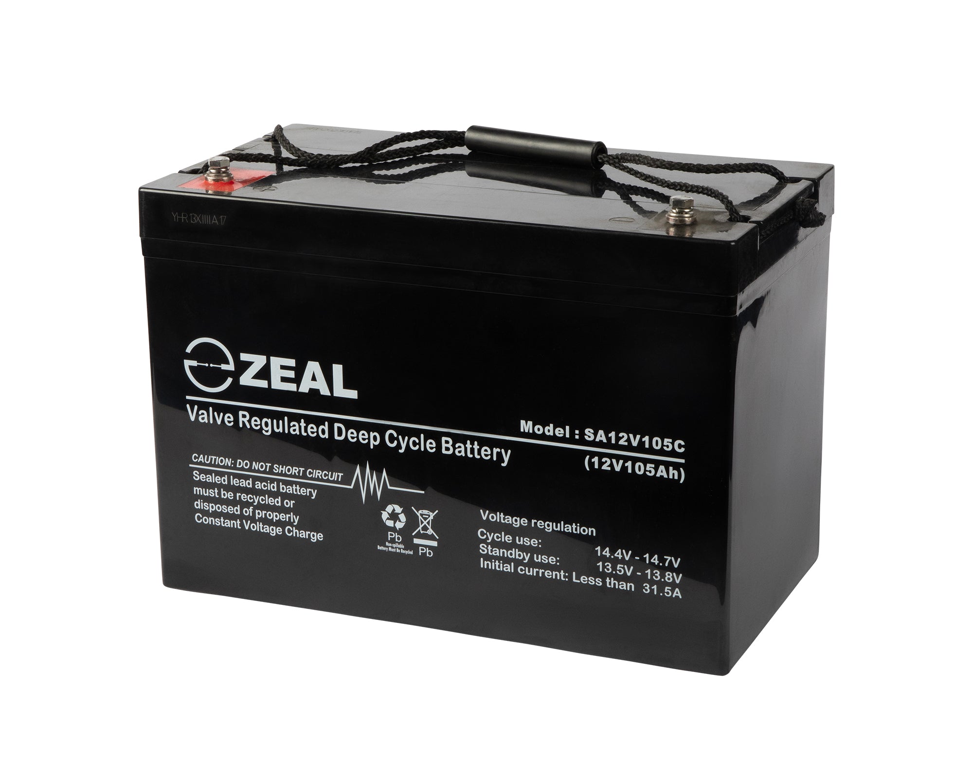 Zeal 12V105Ah Deep Cycle AGM