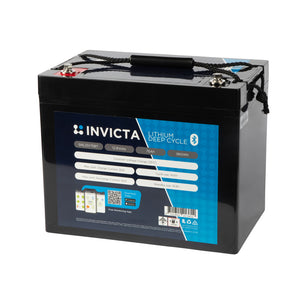 Invicta Lithium 12V 75Ah Battery with Bluetooth