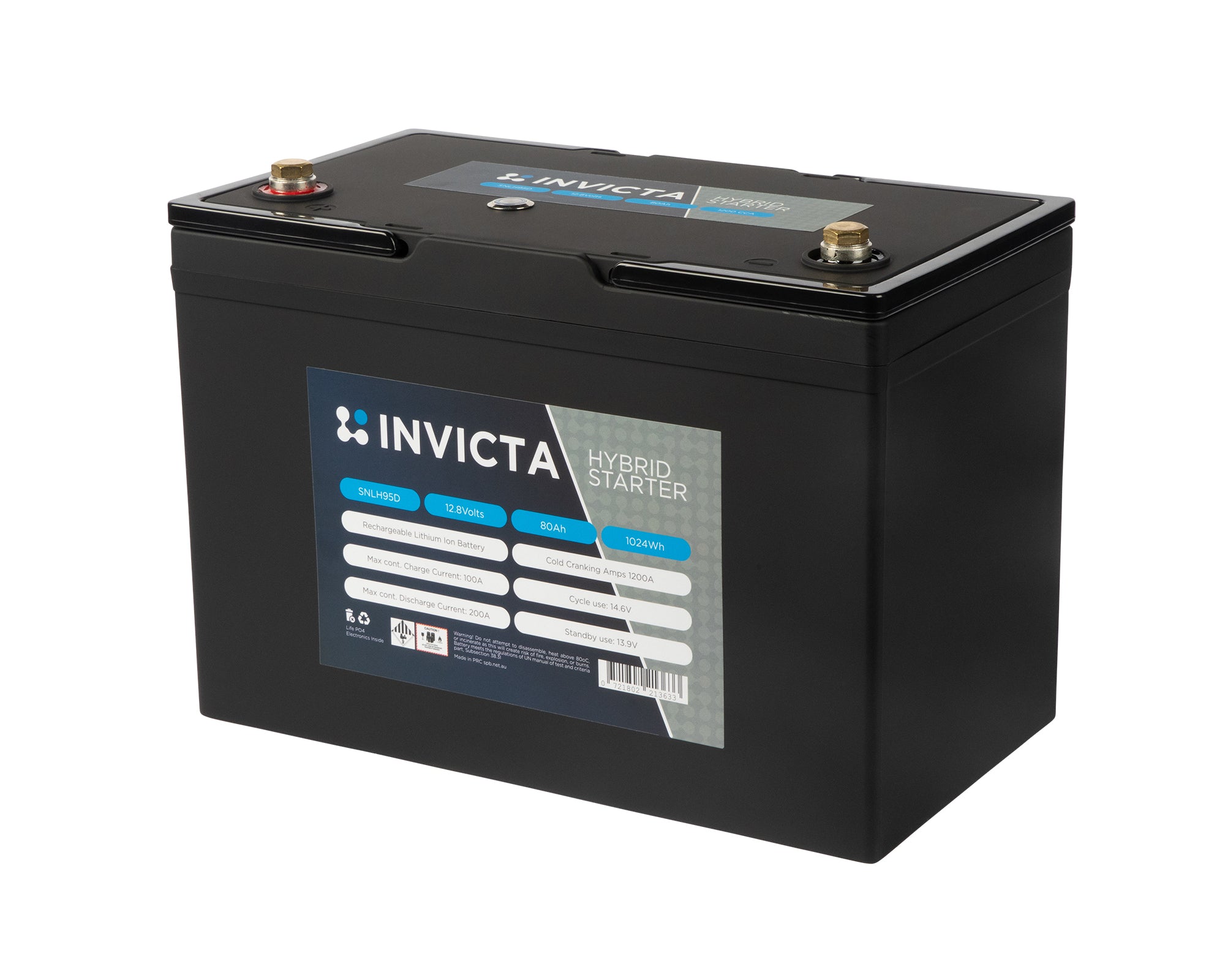 Invicta Hybrid Lithium Battery 95D 12V 80Ah 1200CCA