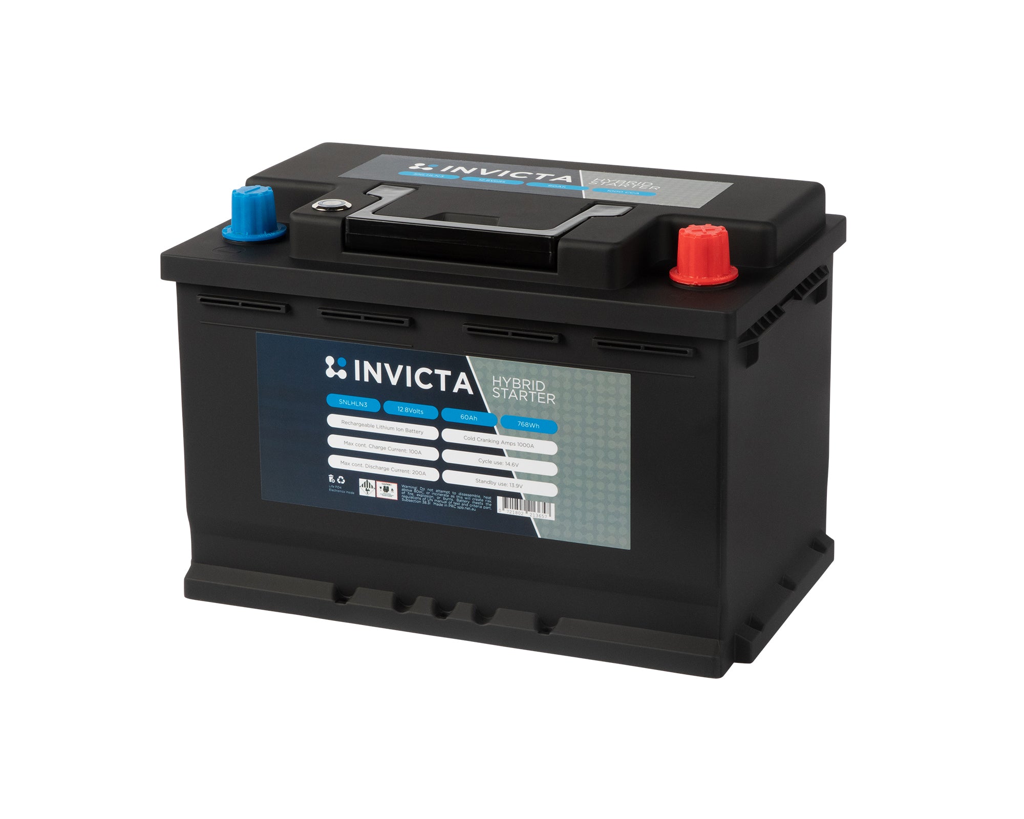 Invicta Hybrid Lithium Battery LN3 12V 60Ah 1000CCA