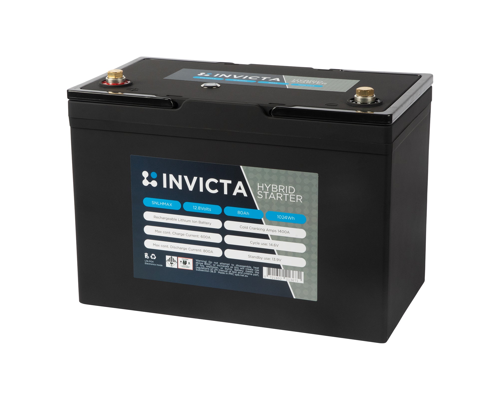 Invicta Hybrid Lithium Battery Extreme Max R 12V 80Ah 1400CCA