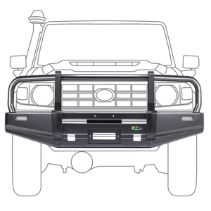 toyota 79 series landcruiser bull bar commercial fleet dual cab