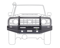 toyota 79 series landcruiser bull bar commercial fleet dual cab