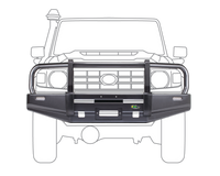 toyota 79 series landcruiser bull bar commercial fleet single cab