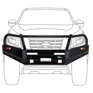nissan np300 navara bull bar commercial fleet series 4