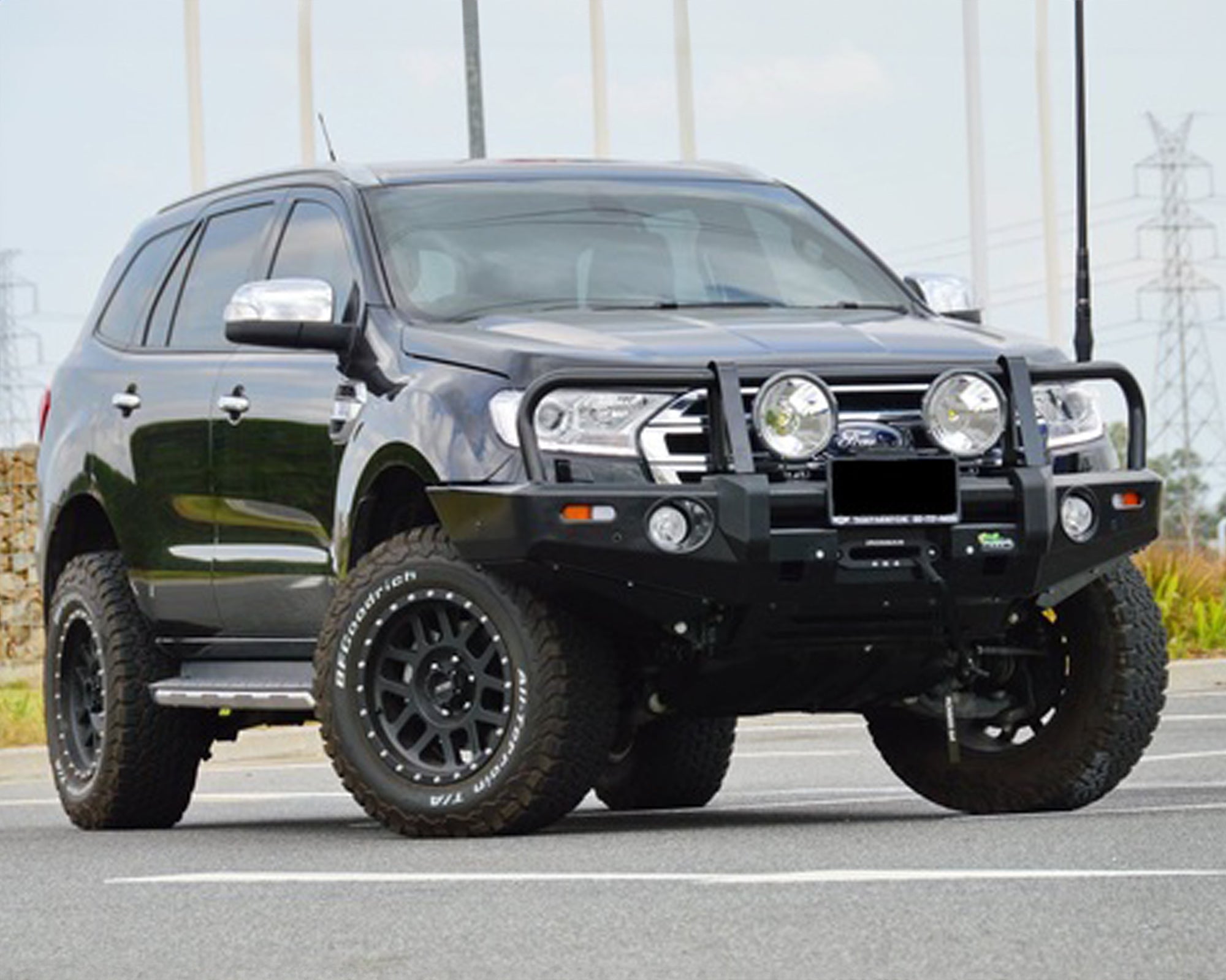 ford ua everest w tech pack bull bar deluxe 2015 2018