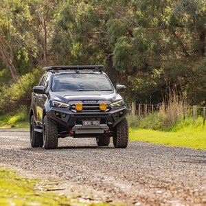 isuzu mu x no hoop bull bar raid 2020