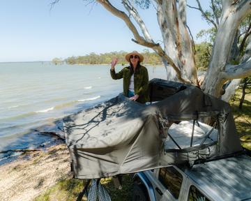 Cross_1200_Soft_Shell_Rooftop_Tent_-_External_View_Open_Roof_-_IRONMAN_4X4
