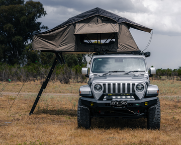 Cross_1200_Soft_Shell_Rooftop_Tent_-_Front_View_Open_-_IRONMAN_4X4
