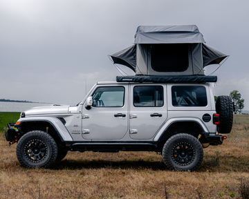 Cross_1200_Soft_Shell_Rooftop_Tent_-_Left_Side_View_Open_-_IRONMAN_4X4