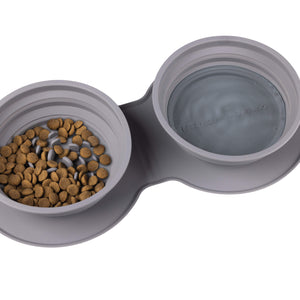 The Double Dog Diner Collapsible Dual Feeder