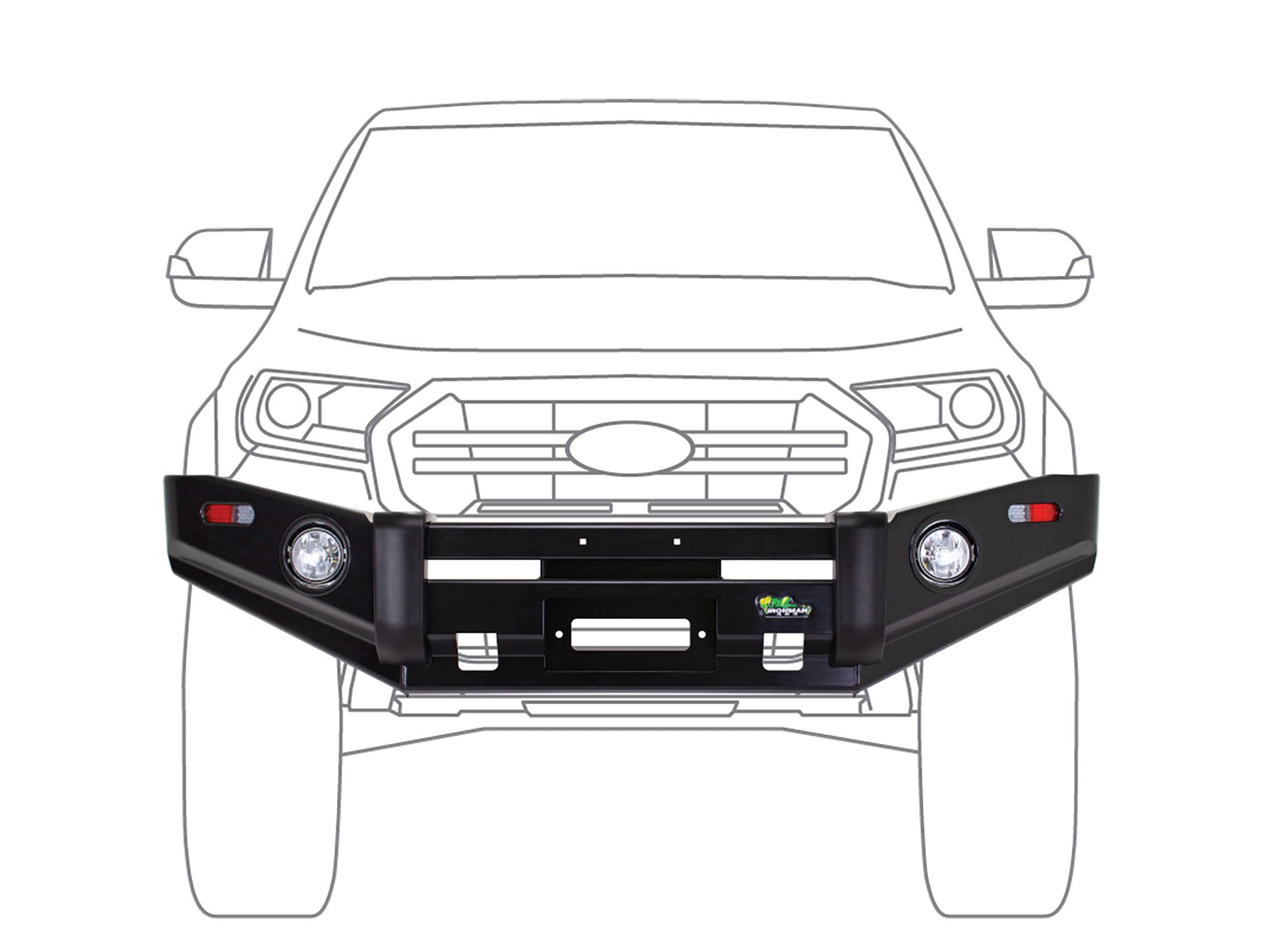Proguard Bull Bar for Ford Ranger PXIII 2018-2022 & Ford Everest UAII 2018-2022