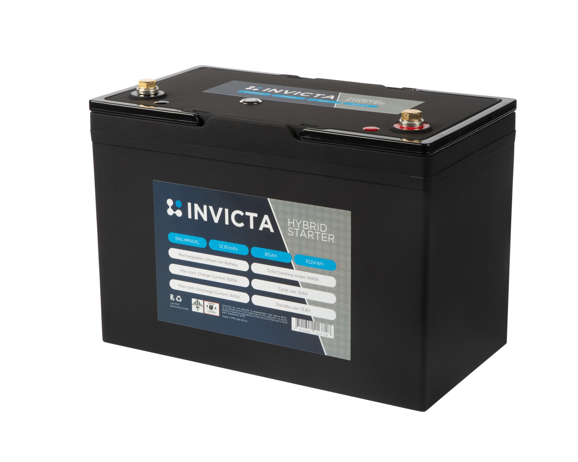 Invicta Hybrid Lithium Extreme Max R 12V 80Ah 1400CCA