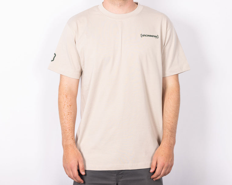Mens IRONMAN 4X4 Spine Tee - Bone (S)