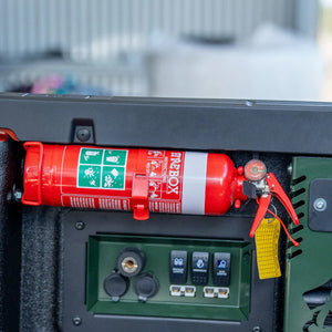 Pirate Camp Co. Tub Fire Extinguisher Bracket - Passenger Side