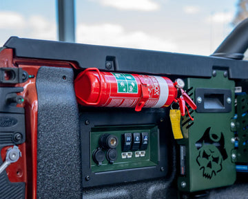Pirate Camp Co. Tub Fire Extinguisher Bracket - Driver Side