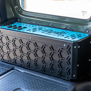 Pirate Camp Co. Cargo Bay Auxiliary Battery Mount With Power Panel - Brisk Blue