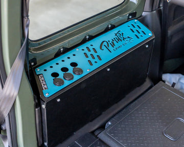Pirate Camp Co. Cargo Bay Auxiliary Battery Mount With Power Panel - Brisk Blue