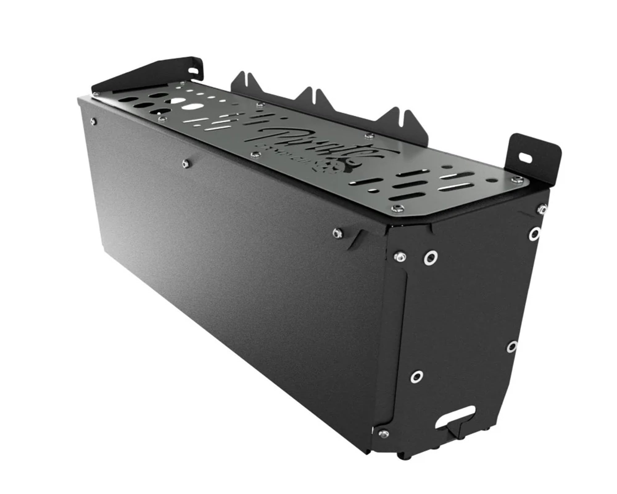 Pirate Camp Co. Cargo Bay Auxiliary Battery Mount With Power Panel - Medium Grey