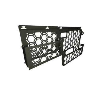 Pirate Camp Co. Storage Panel + Storage Pocket To Suit Plastic Tub Liner with Factory Roller Shutter - Driver Side