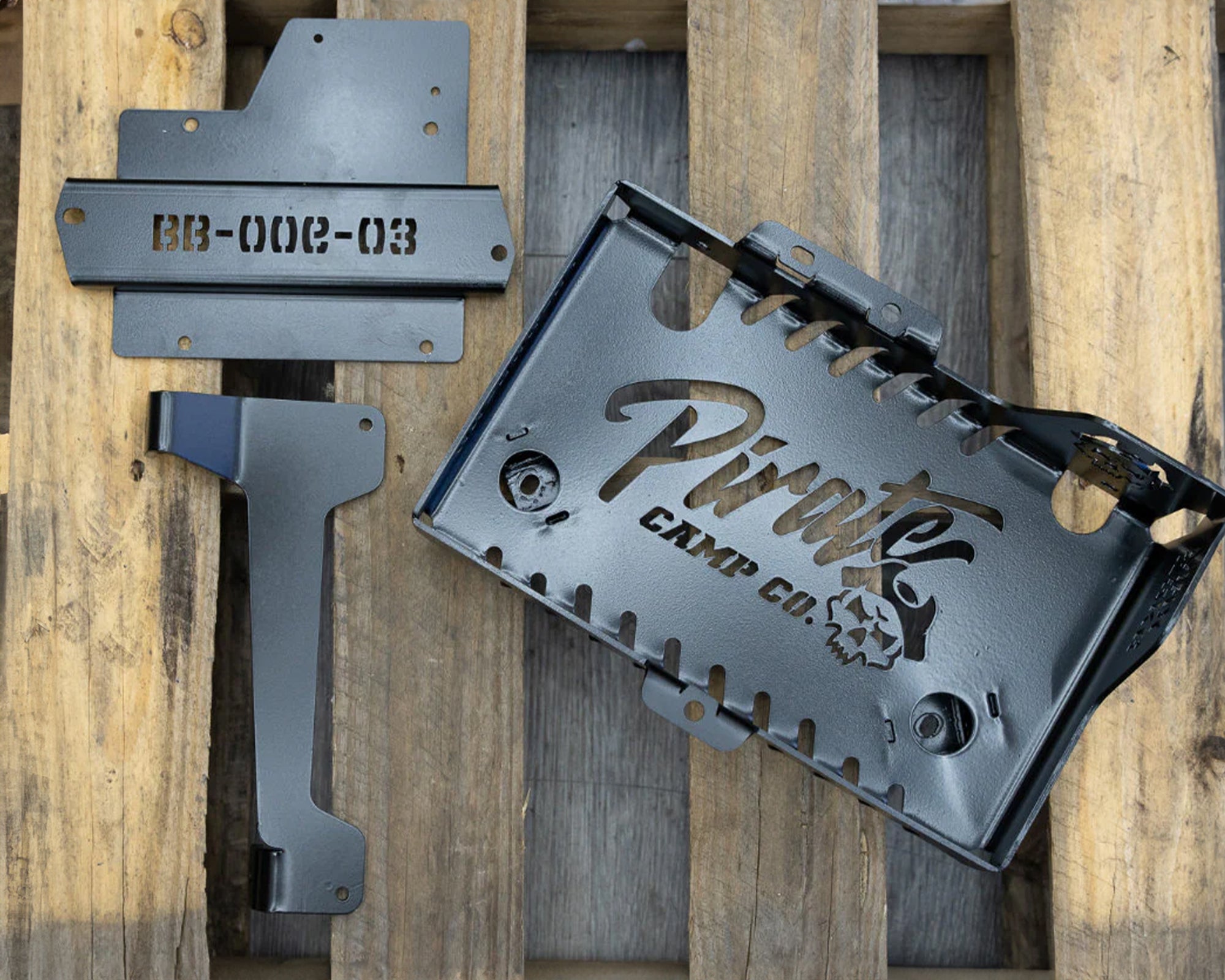 Pirate Camp Co. Under Bonnet Auxiliary Battery Mount