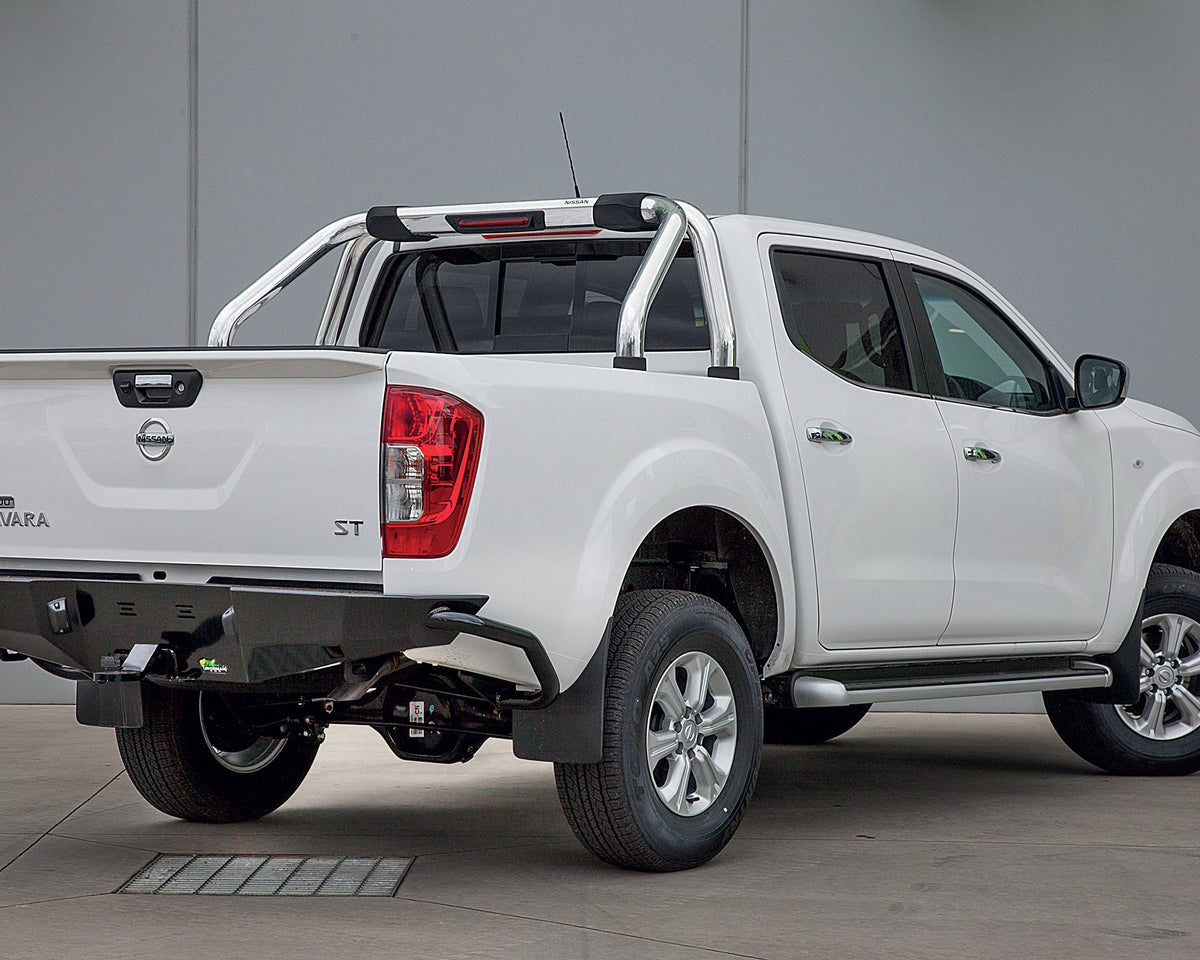 Navara Rear Rack Rear Protection Tow Bar for Navara NP300 | Class 4 – IRONMAN 4X4 Australia