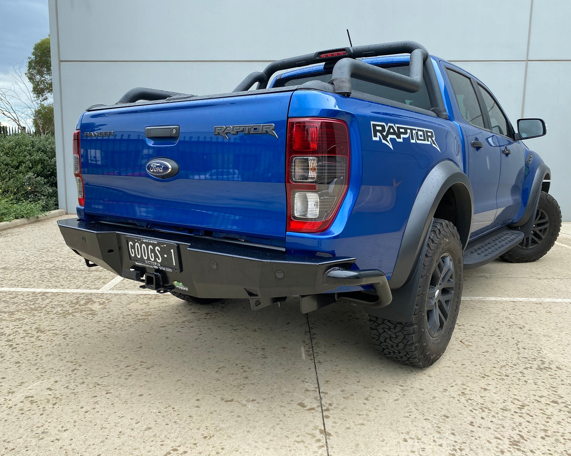Ford Ranger Raptor Rear Brace Bar Rear Protection Tow Bar for Ford Ranger Raptor PX3 | Class 4 – IRONMAN ...