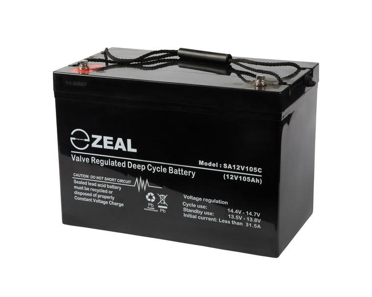 Zeal 12V105Ah Deep Cycle AGM