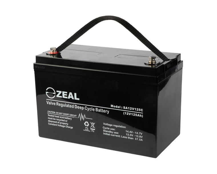Zeal 12V125Ah Deep Cycle AGM