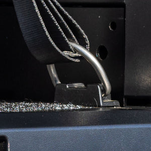 Tie down anchor kit for roller drawer systems - [Front View] - change angle as required.