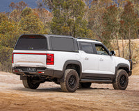 ironman 4x4 raid aluminium ute canopy in black - tradie pack with aluminium panels for byd shark 6