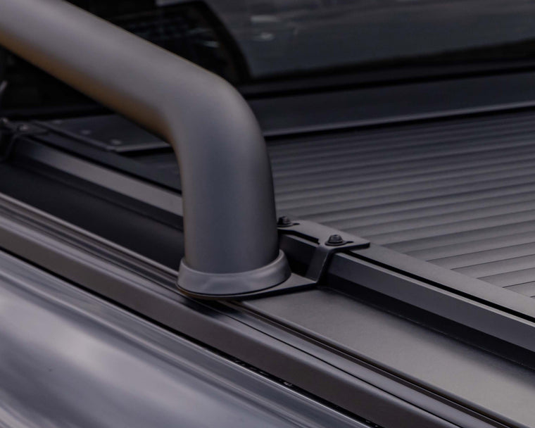 ironman 4x4 slide-away roller shutter sports bar adaptor - outside angle